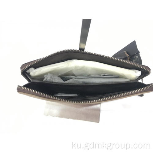 Men&#39;s Clutch Bag Leather Casual Wallet zerfê Bag